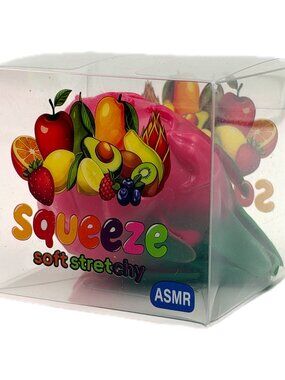 Unbranded Dragon Fruit Squishy Toy Soft Stretchy ASMR Sensory Fidget Pink Green